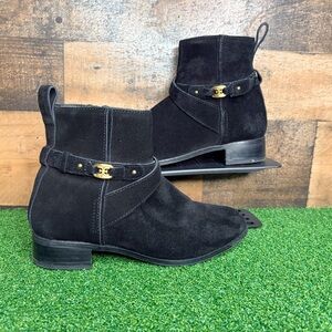 Sam Edelman Black Suede Blair‎ Boots Girls Size 3